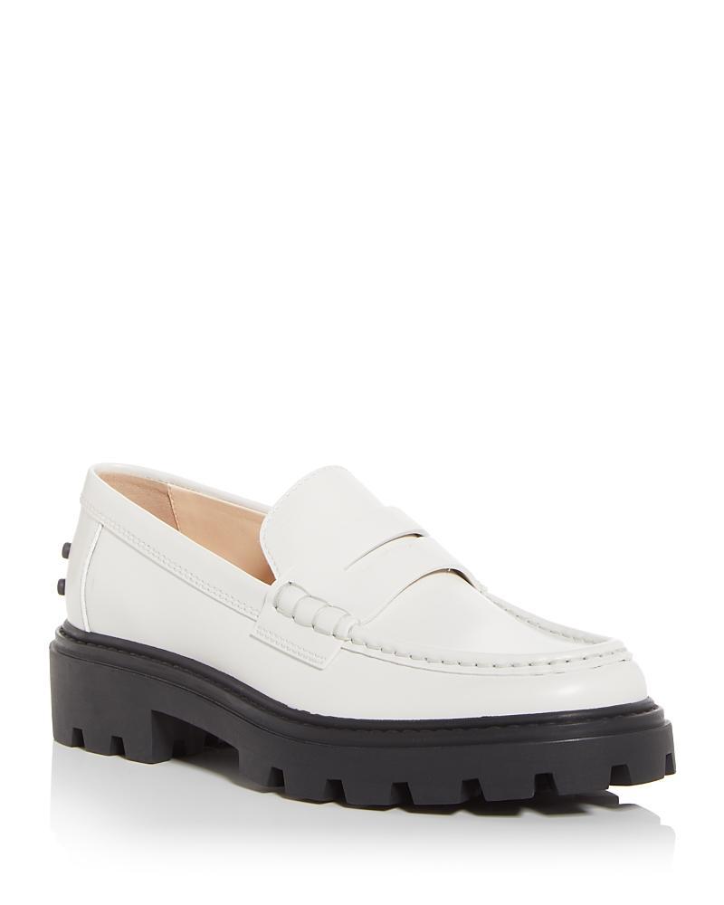 Calfskin Lug-Sole Penny Loafers Product Image