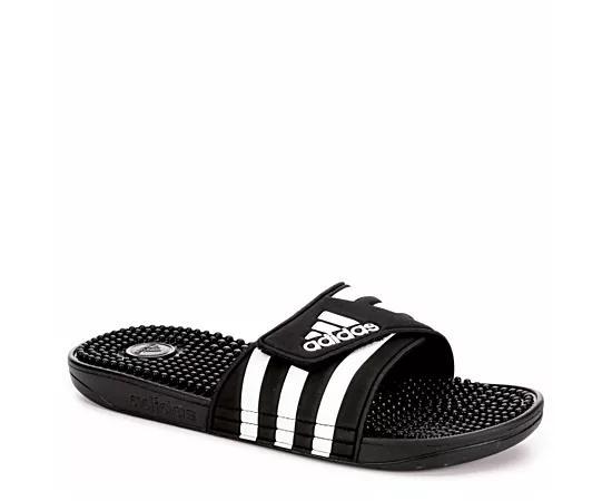 adidas Adissage Men's Slide Sandals, Size: 7, Black White Product Image