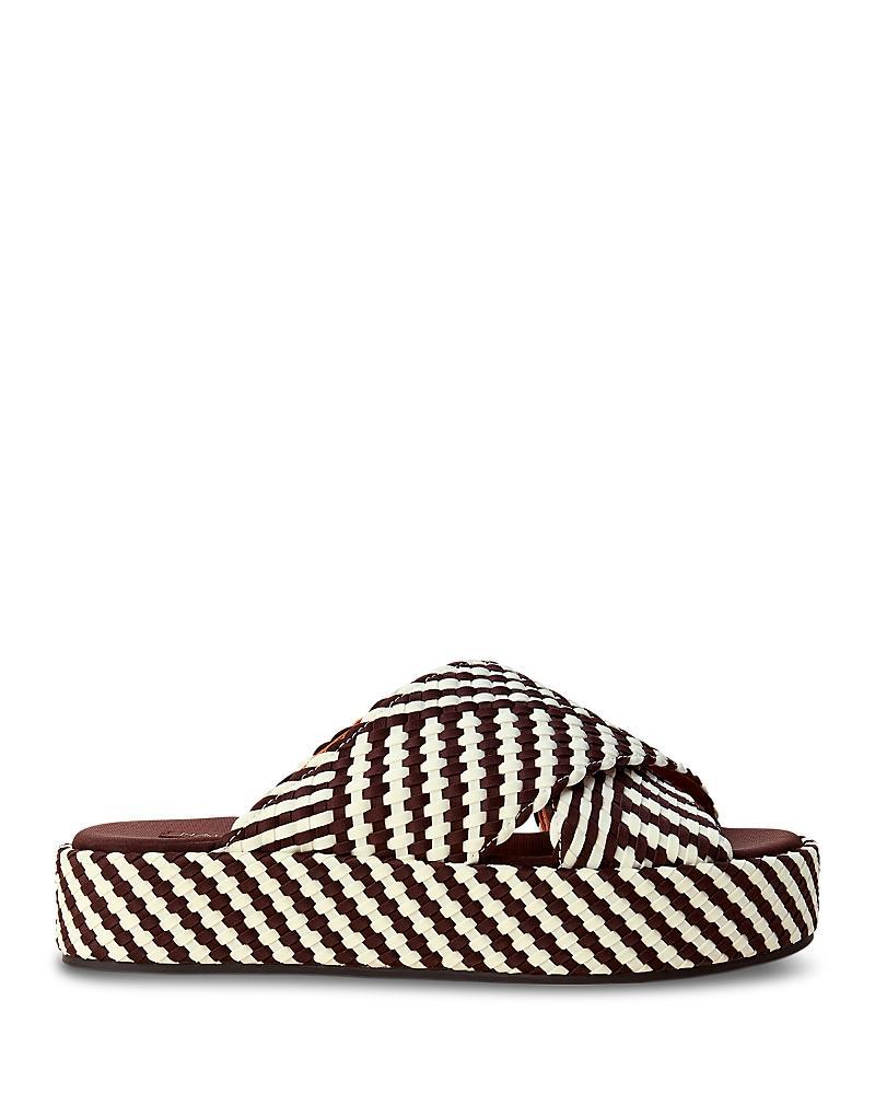 Womens Laguna Striped Geo Platform Sandals Product Image