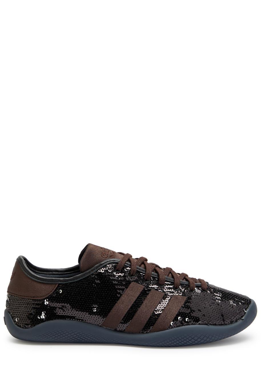 ADIDAS ORIGINALS Adidas X Wales Bonner X Wales Bonner Karintha Sequin Sneakers In Brown Product Image