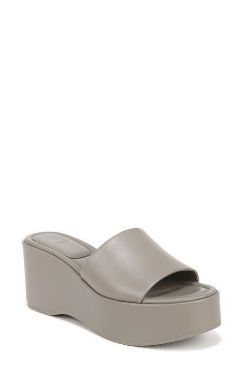 Vince Womens Polina Leather Platform Slide Sandals Product Image