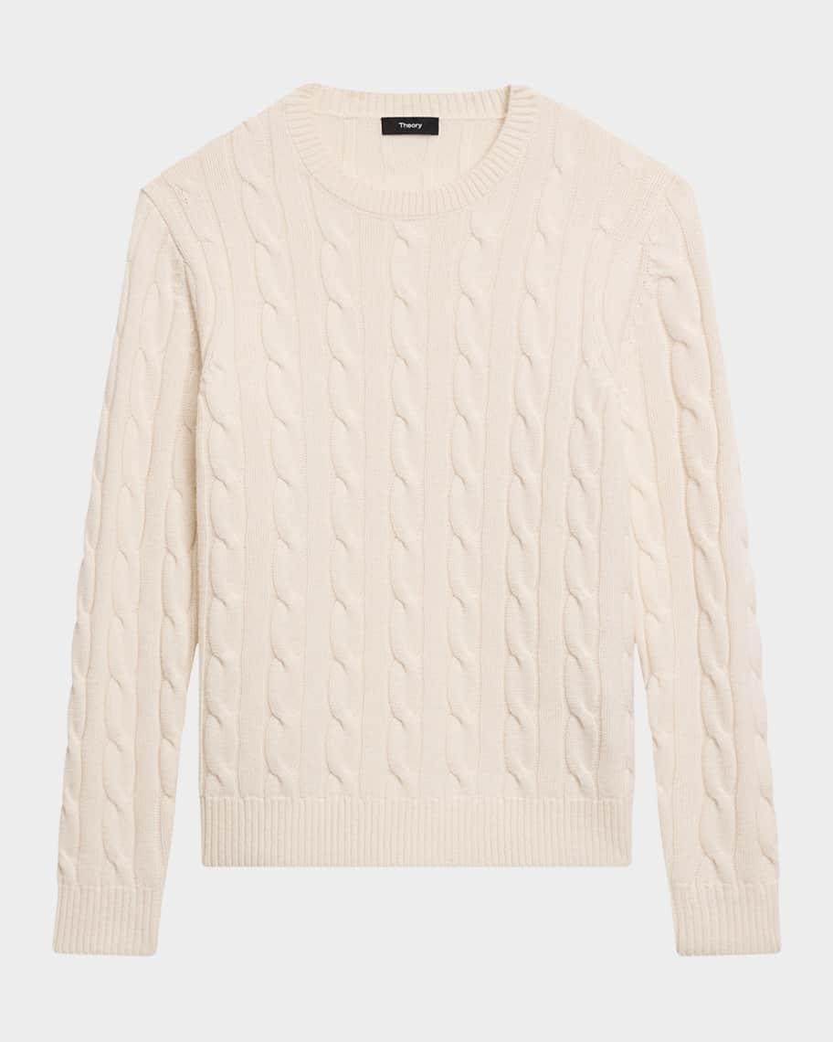 Mens Montana Wool Cable-Knit Sweater Product Image