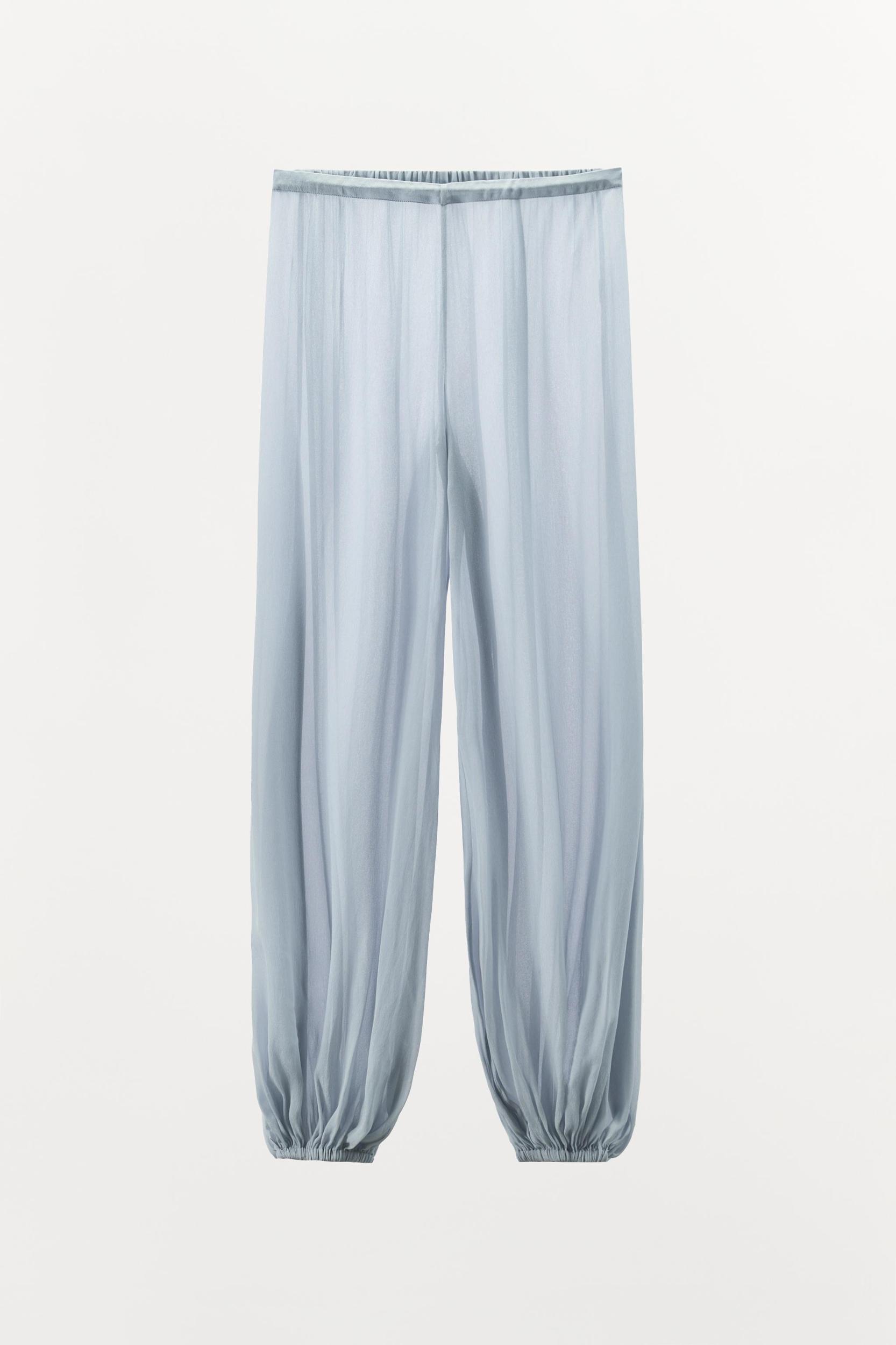 SEMI-SHEER DRAPED TOP Product Image