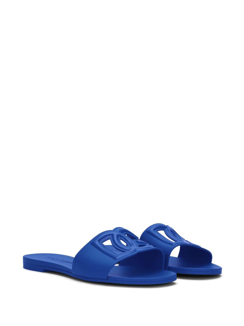 logo-lettering open-toe slides  Product Image