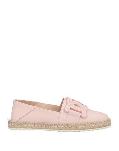 TOD'S Woman Espadrilles Pink Size 8 Soft Leather Product Image
