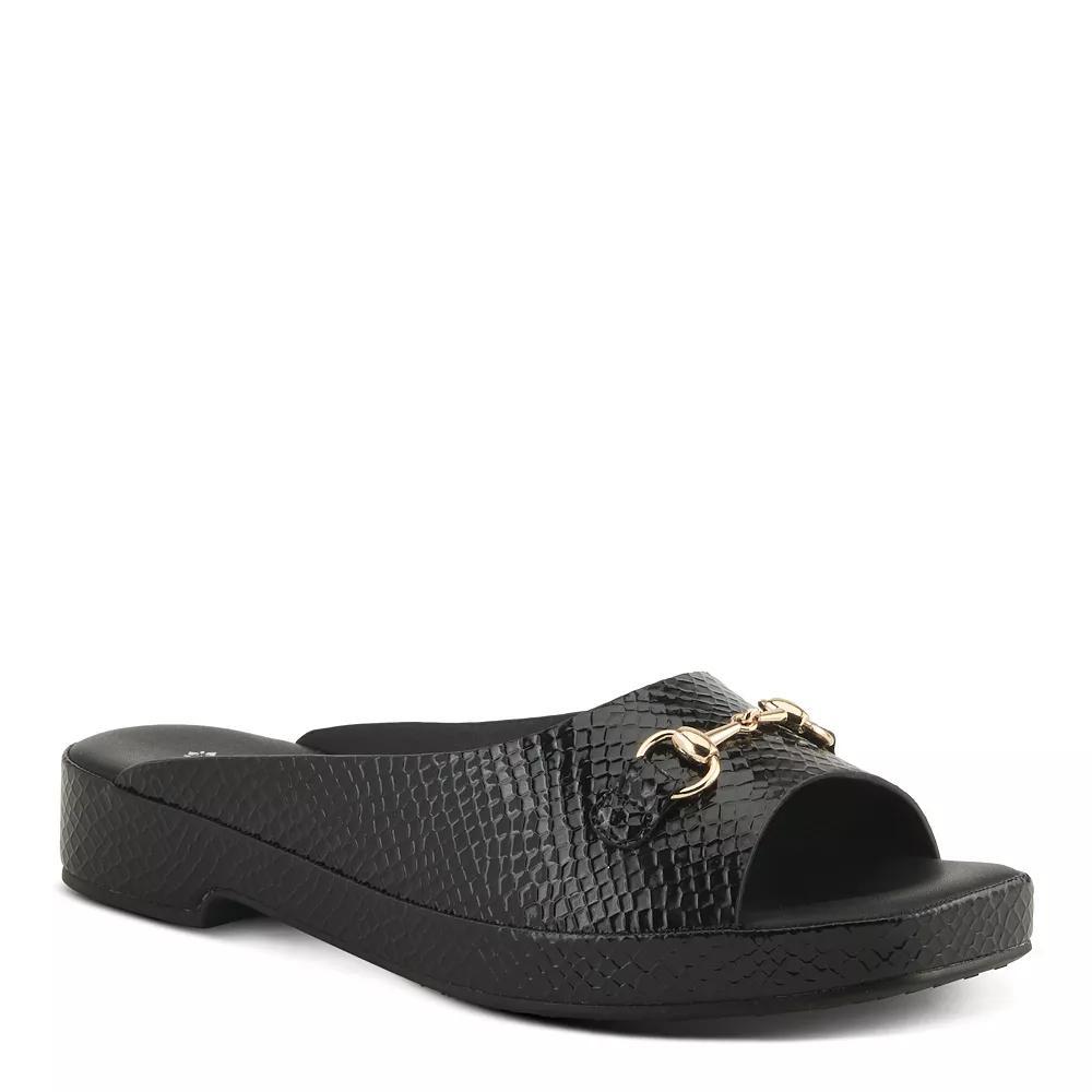 Patrizia Women's Kynara Slide Sandals, Size: 41, Black Python Product Image