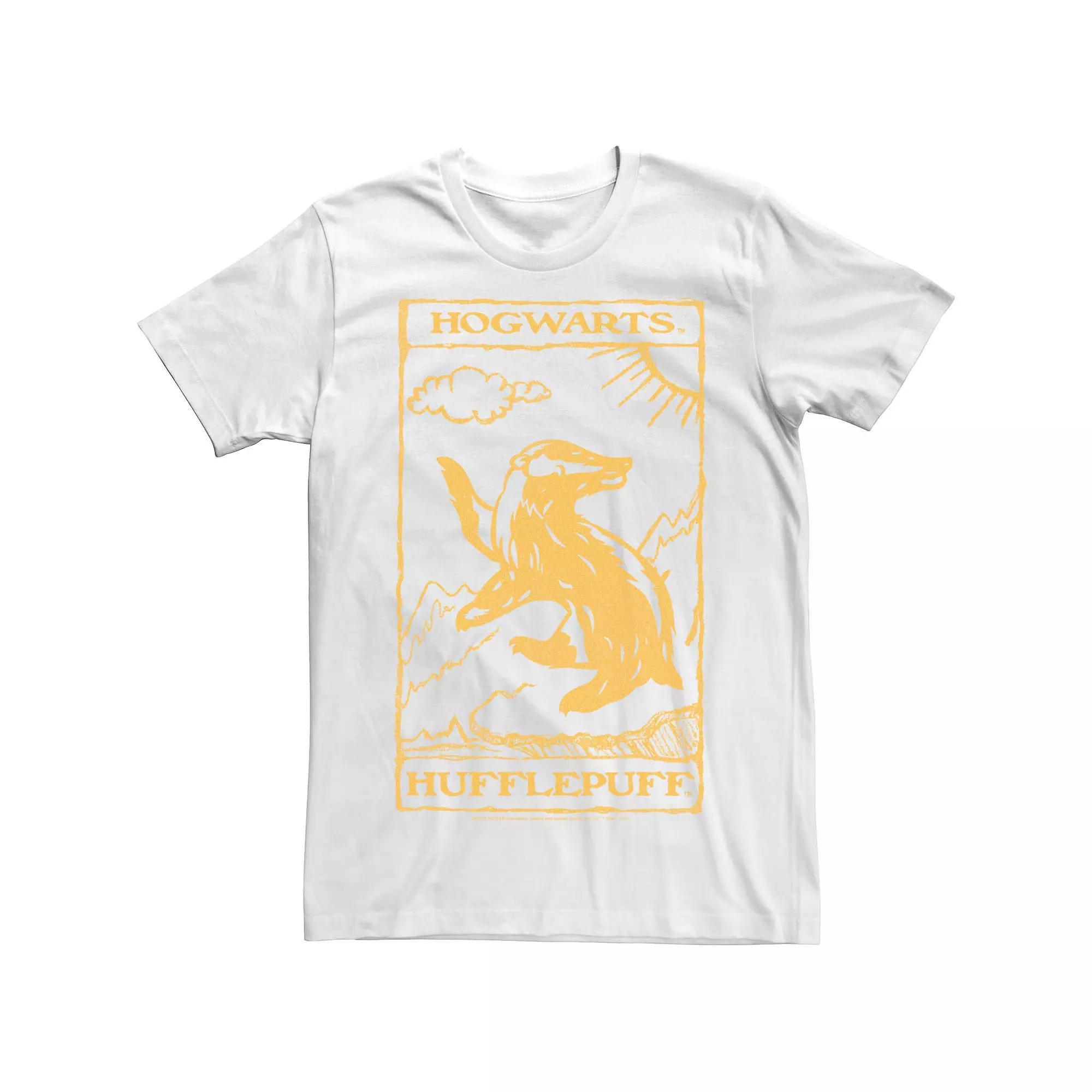 Men's Harry Potter Hufflepuff Tarot Playing Card Tee, Size: Large, White Product Image