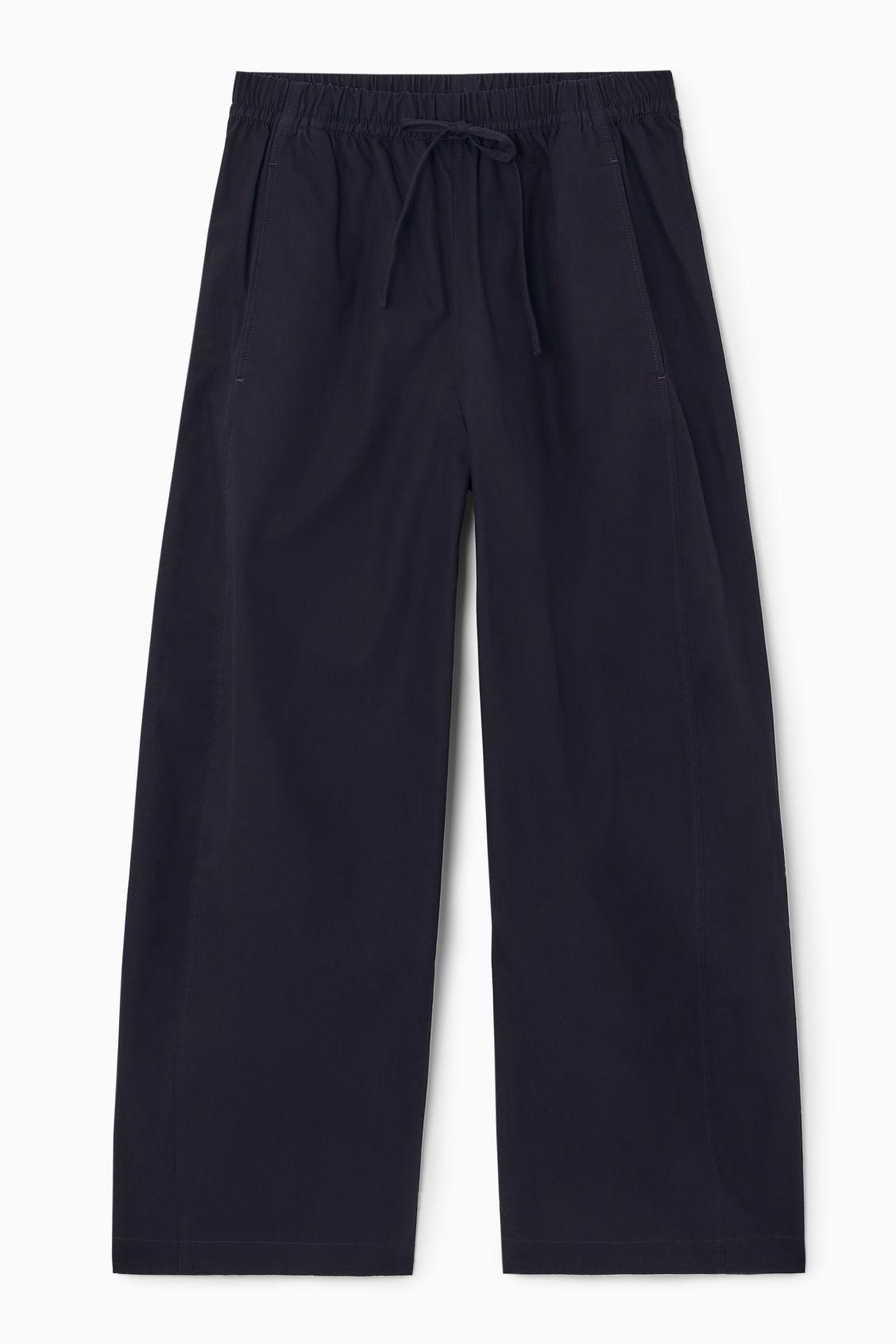 ELASTICATED BARREL-LEG PANTS Product Image