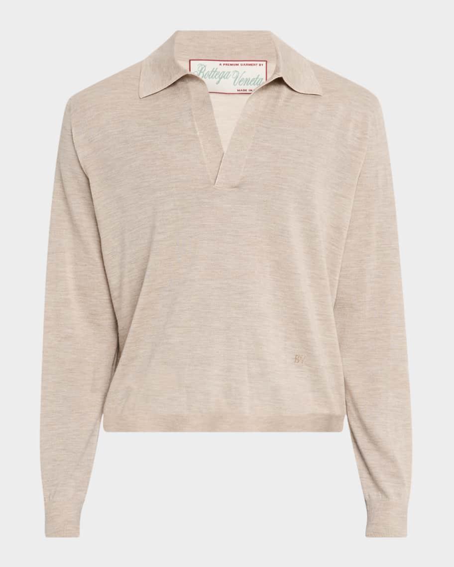 Mens Fine Cashmere Polo Shirt Product Image