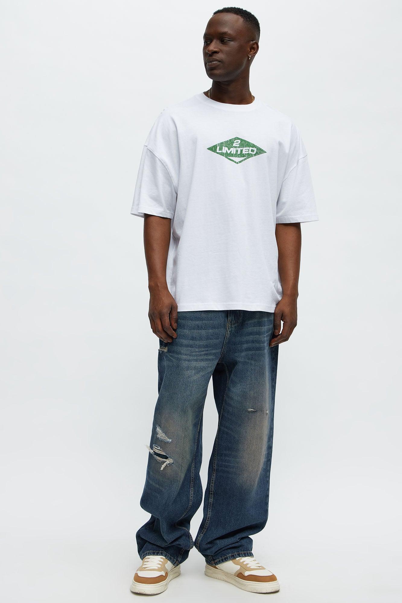 Limited Extreme Oversized Short Sleeve Tee - White Product Image
