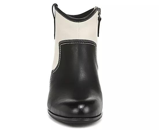 Dr. Scholl's Lasso Women's Western Ankle Boots, Size: 6, Black Off White Product Image