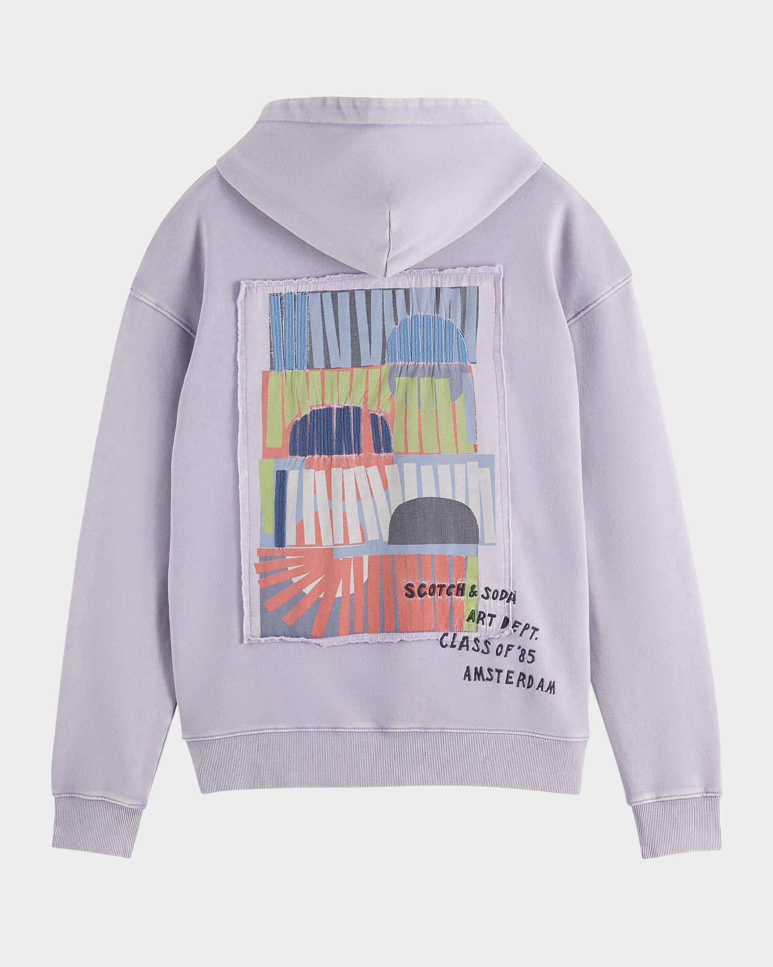 Men's Relaxed-Fit Artwork Hoodie Product Image