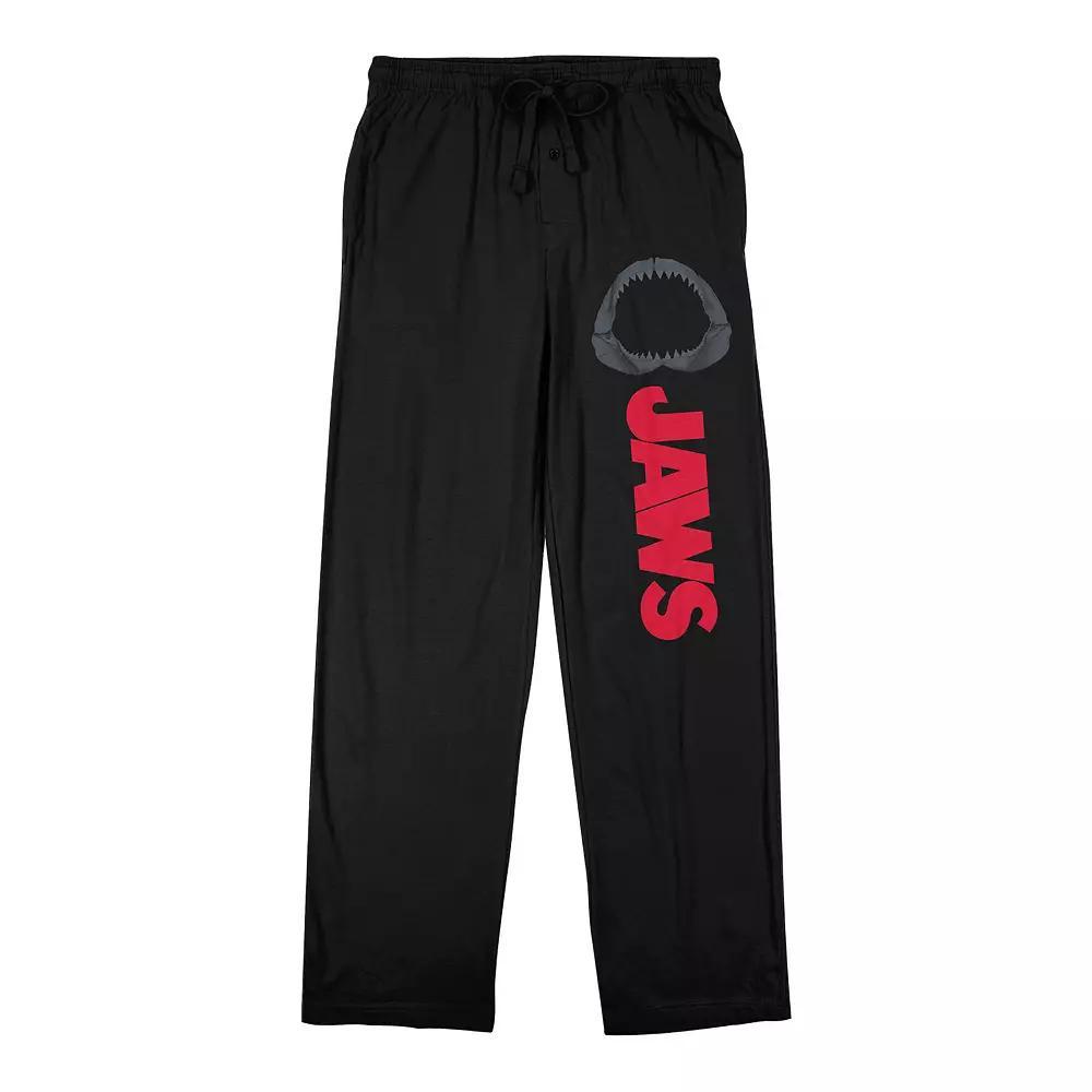 Men's Jaws Movie Title Logo Sleep Pants, Size: XXL, Black Product Image