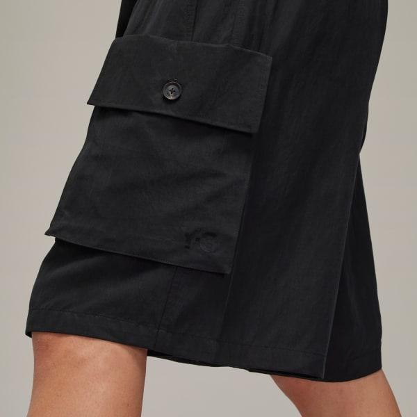 adidas Y-3 Washed Twill Shorts Black 2XL Mens Product Image