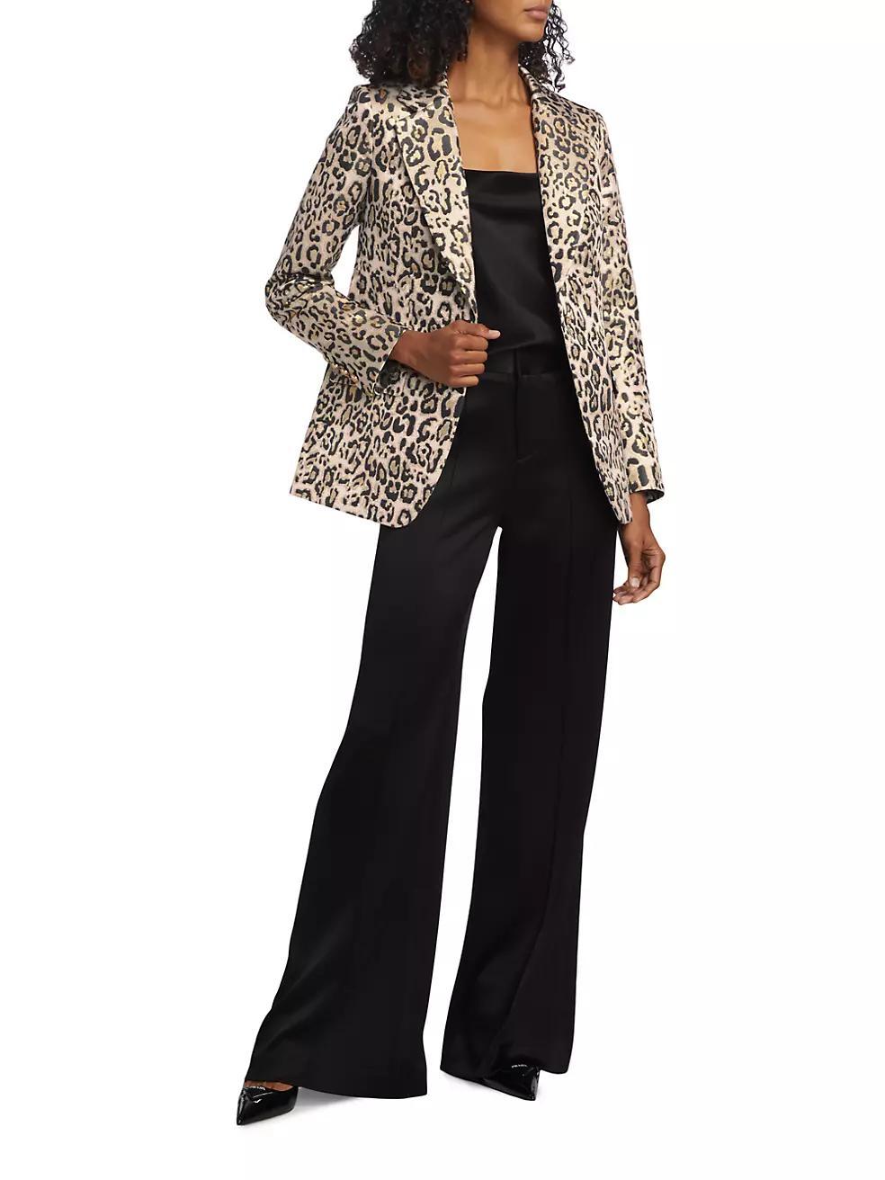 The Marcie Leopard-Print Blazer Product Image