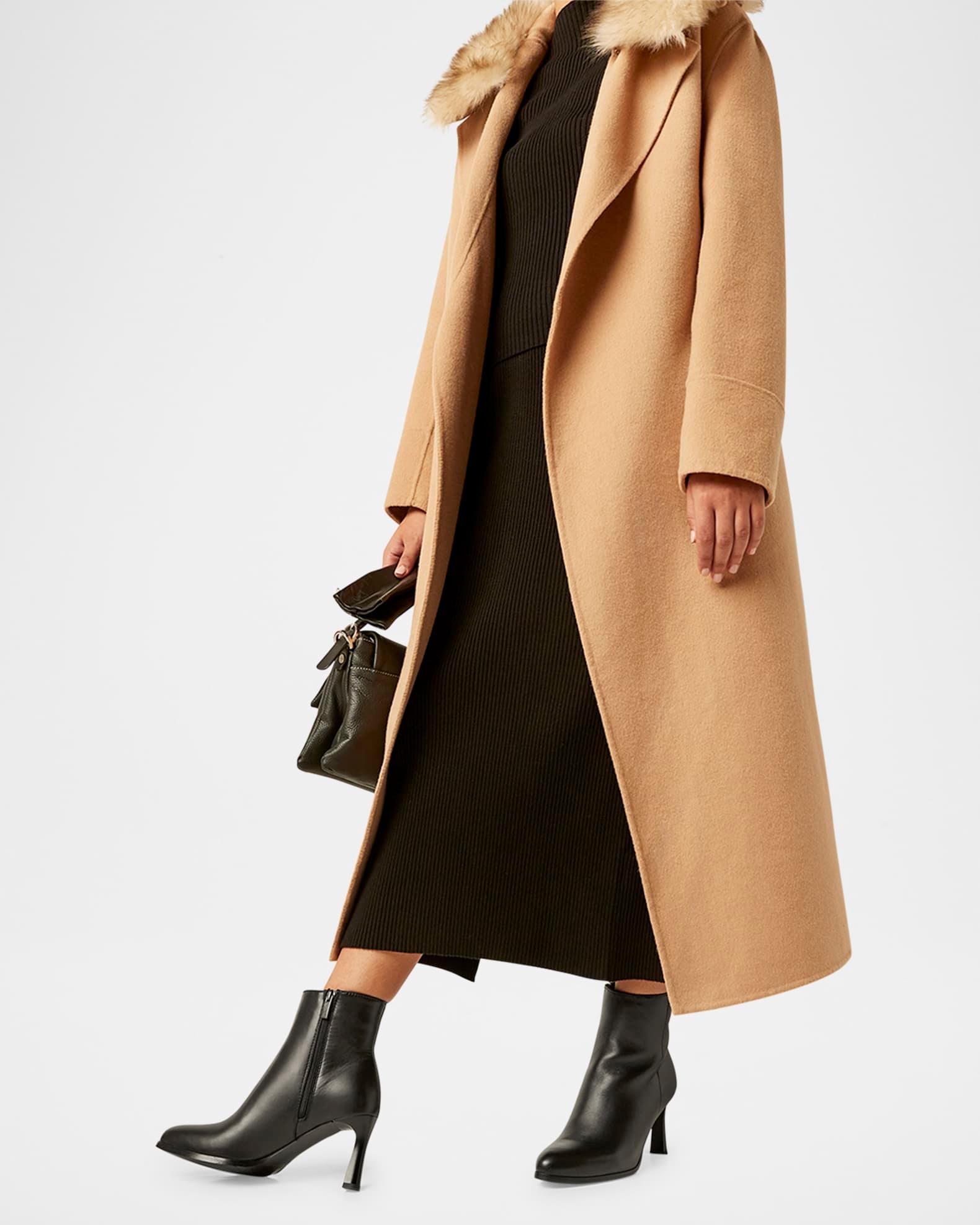 Ellenor Leather Stiletto Booties Product Image