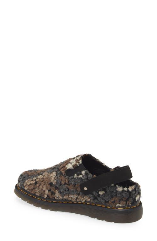 DR. MARTENS' Dr. Martens Isham Wool Blend Slingback Clog In Black Crochet And Black Suede Product Image