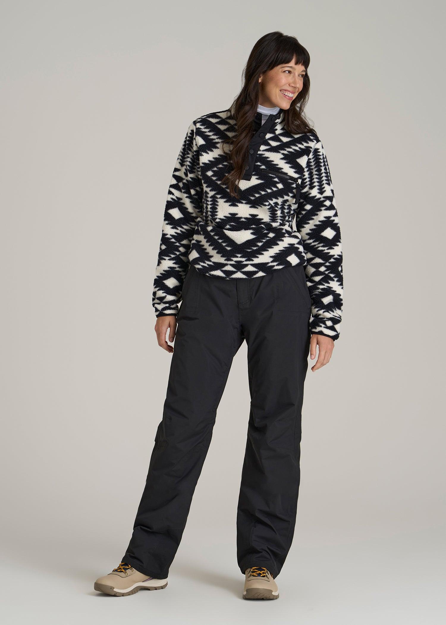 Snow Pants for Tall Women in Black Product Image