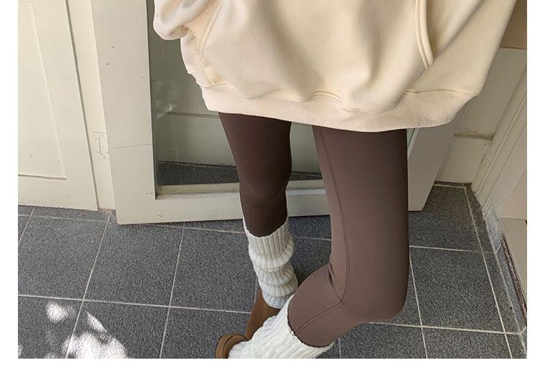 Bear Print Loose Fit Hoodie Product Image