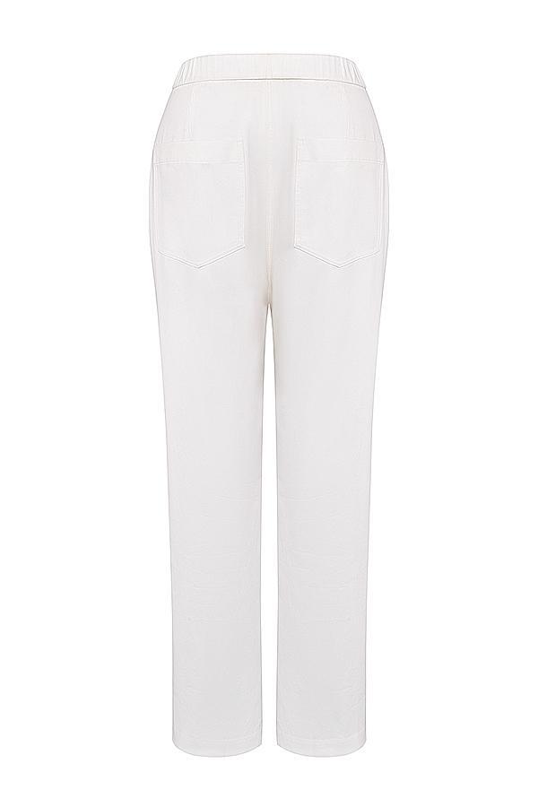 Luna  white cargo trousers - sale Product Image
