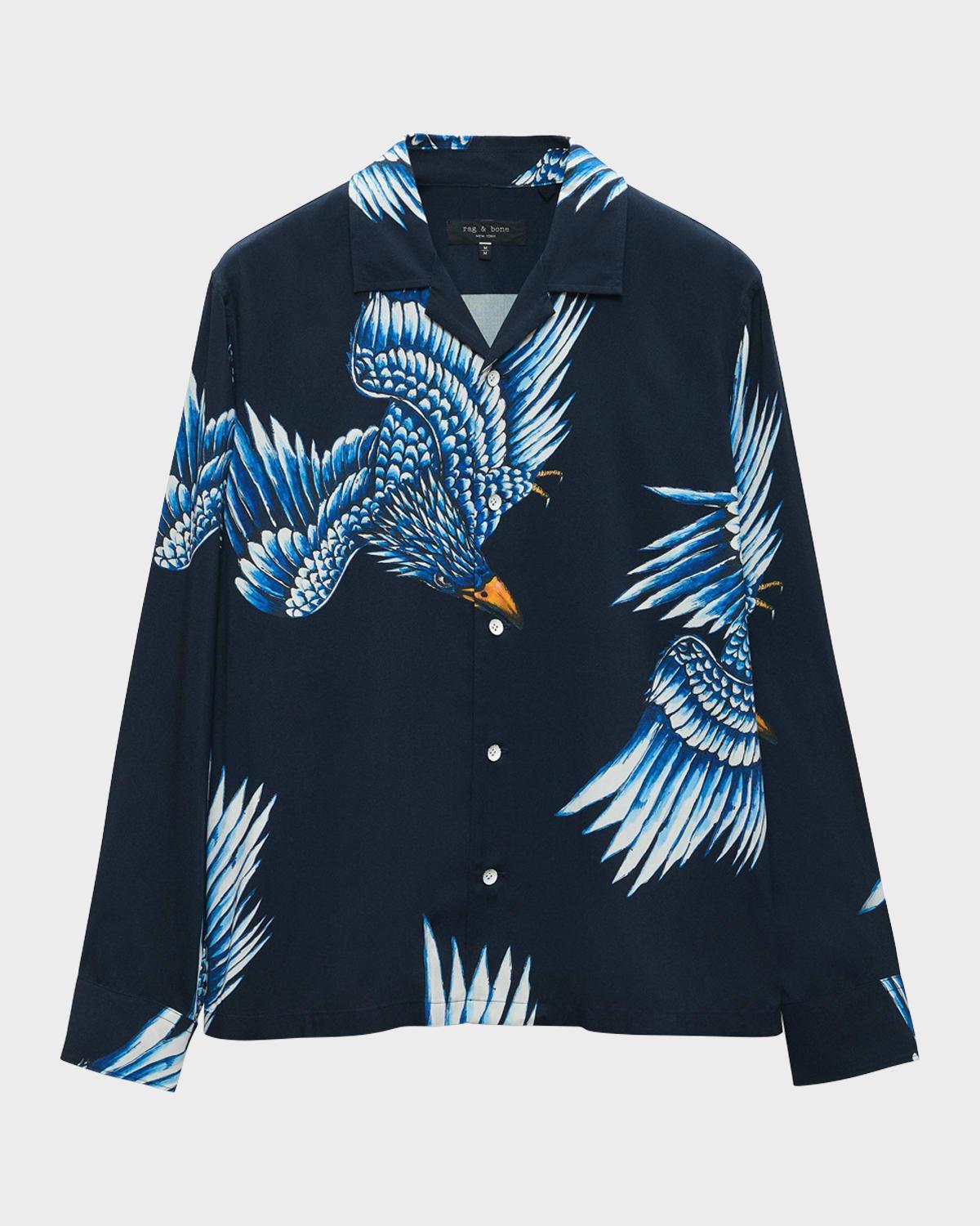 Mens Avery Printed Camp Shirt Product Image