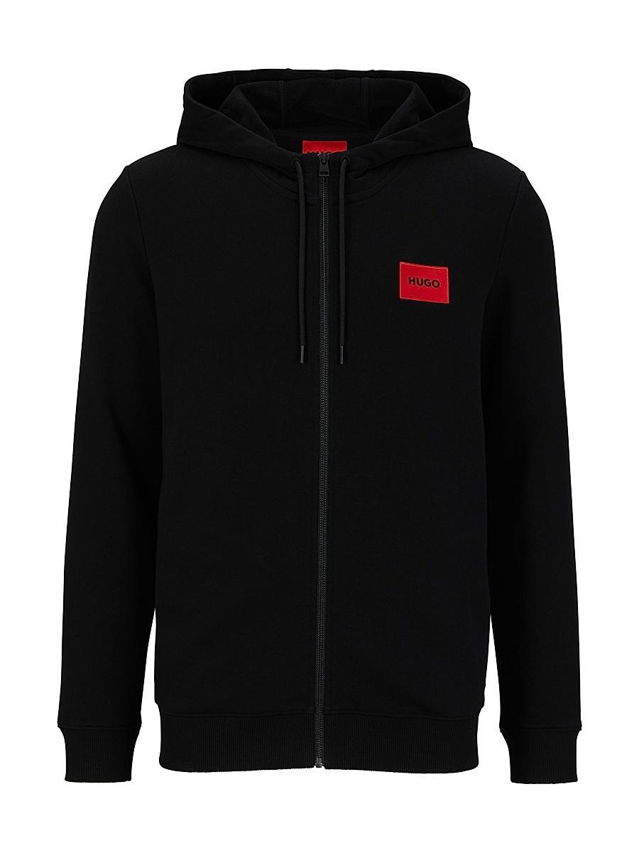 Hugo Daple French Terry Zip Front Hoodie Product Image