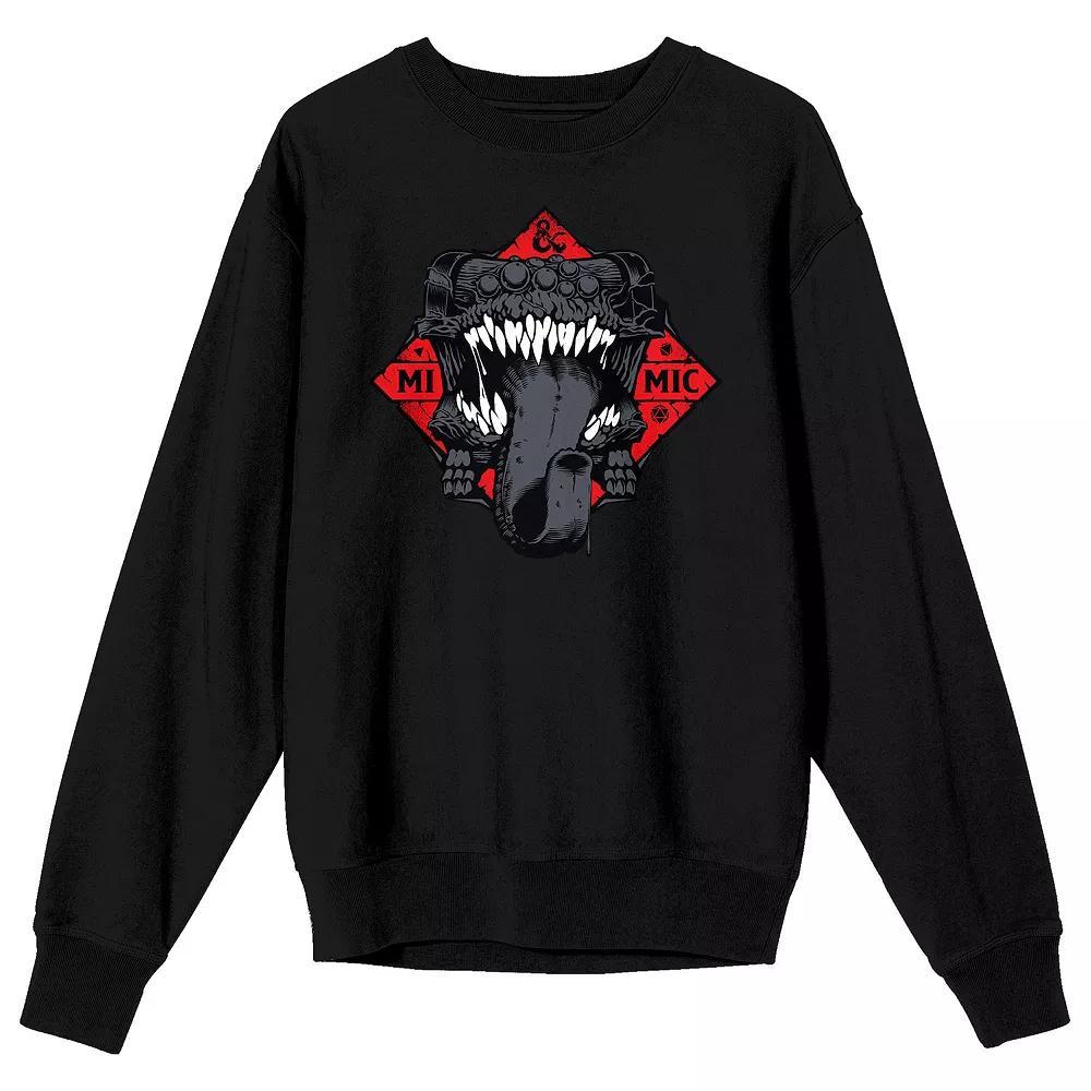 Men's Dungeons & Dragons Mimic Sweatshirt, Size: Large, Black Product Image