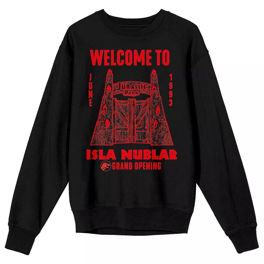 Men's Starship Repeated Text Long Sleeve Graphic Tee, Size: Medium, Black Product Image