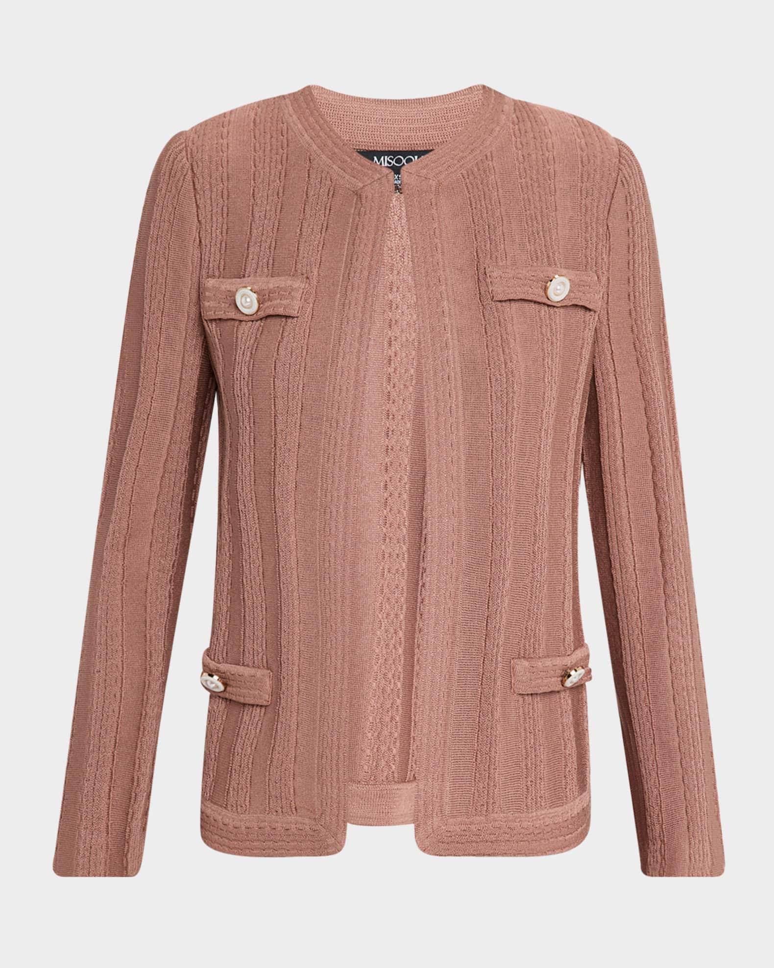 Heritage-Fit Braided Cable Soft Knit Jacket Product Image