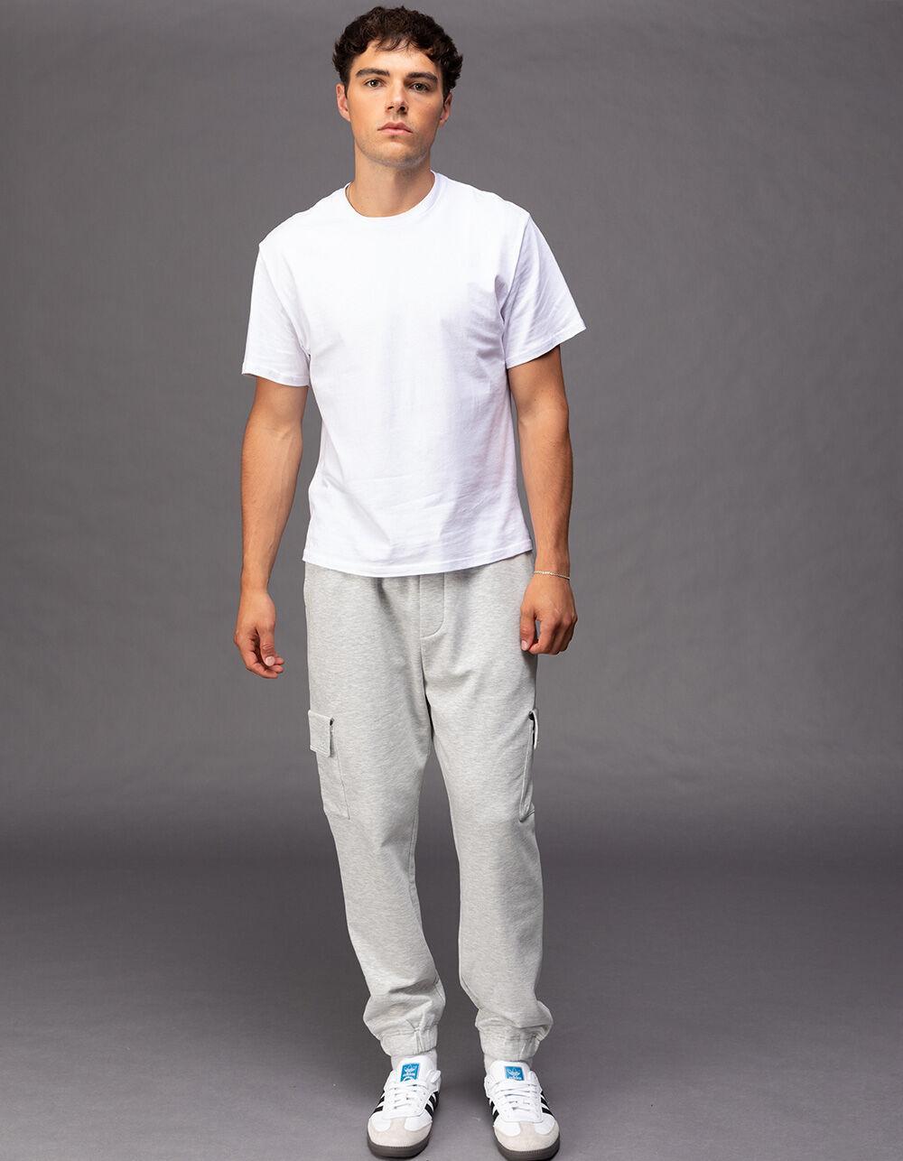 RSQ Mens Fleece Cargo Jogger Sweatpants Product Image