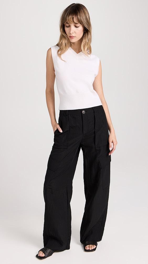 Vince Mid Rise Fluid Cargo Trousers | Shopbop Product Image