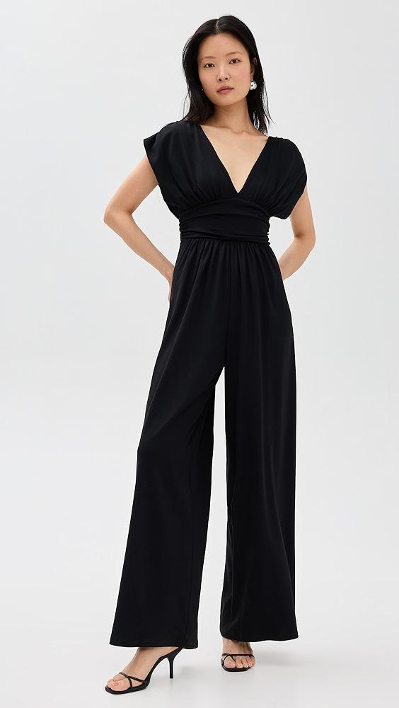 Susana Monaco V Neck Wide Leg Jumpsuit | Shopbop Product Image