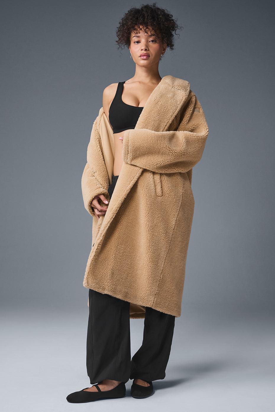 Oversized Sherpa Trench - Camel Product Image