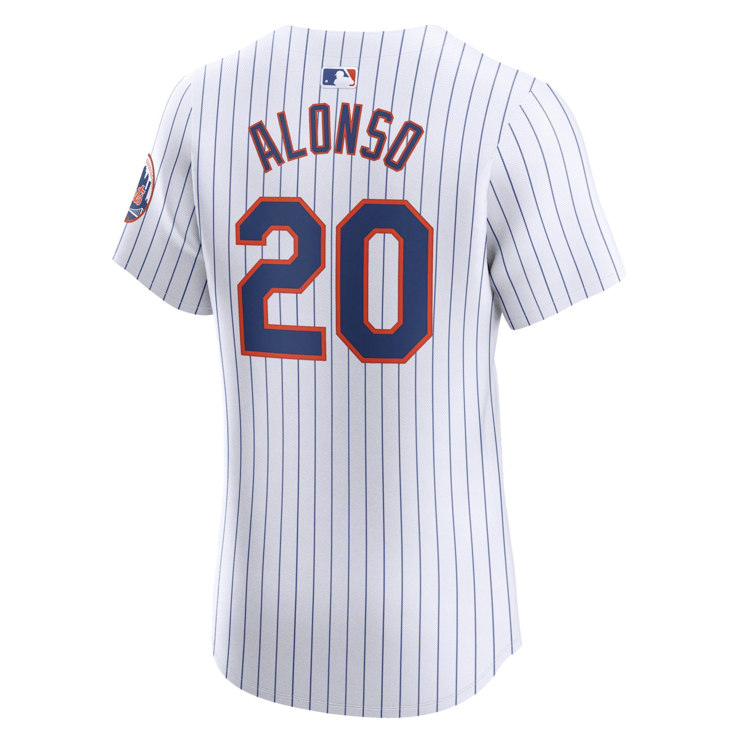 Men's Nike Pete Alonso White New York Mets Home Elite Jersey, Size: 48 Product Image