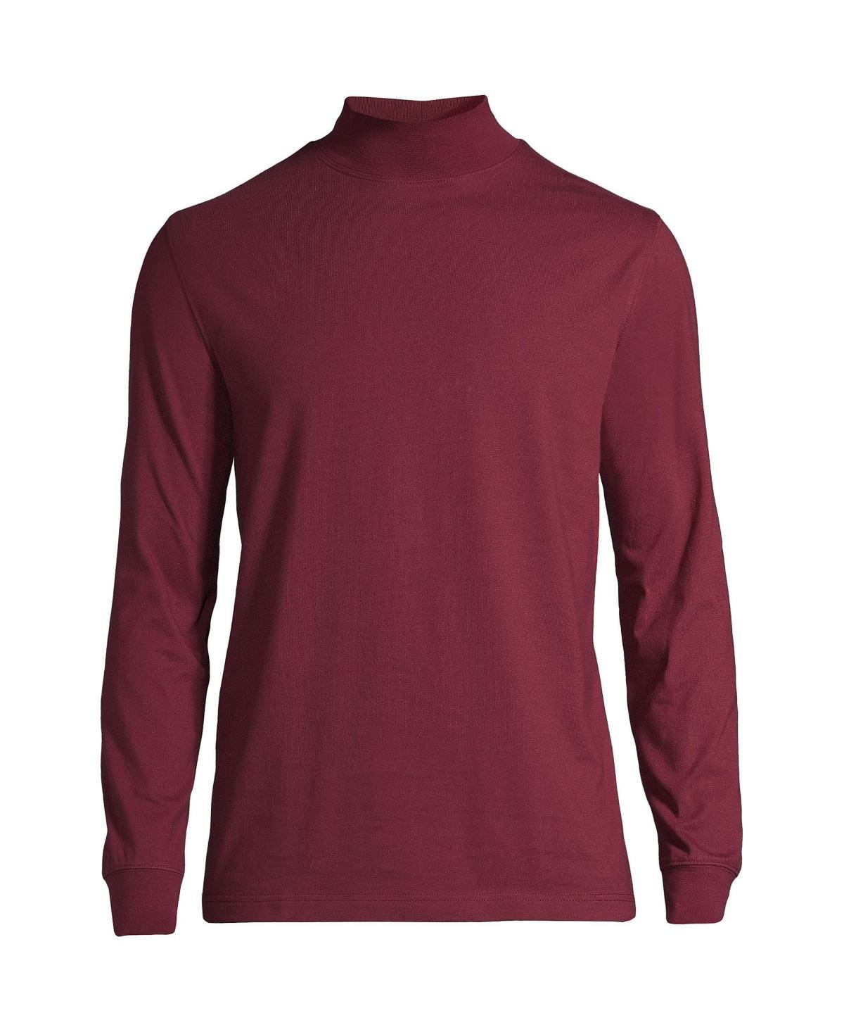 Men's Lands' End Super-T Mock Turtleneck, Size: XL, Radiant Blue Product Image