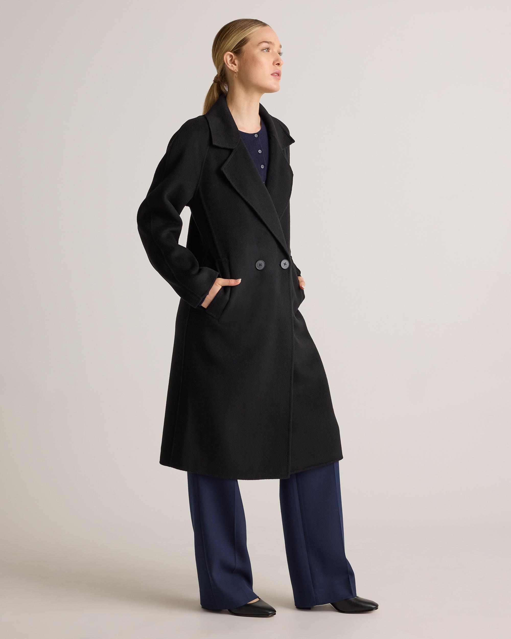 Quince | Women's Double-Faced Merino Wool Notched Lapel Coat Product Image