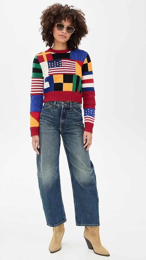 Polo Ralph Lauren Cotton Flag Pullover Sweater | Shopbop Product Image