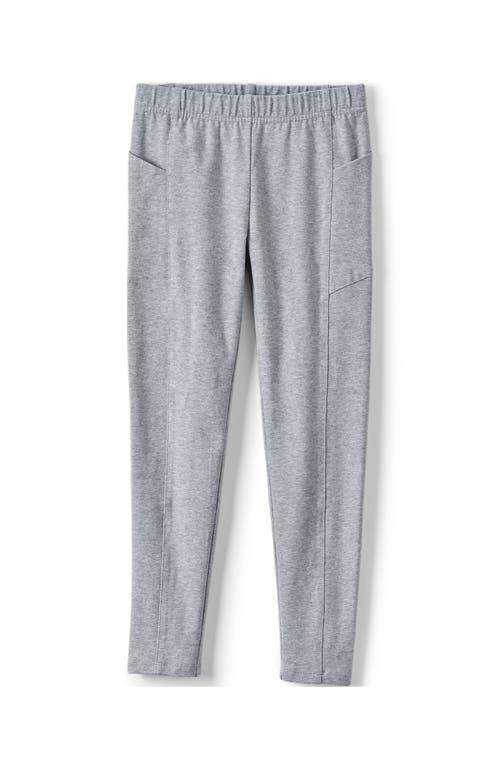 Girls 2-20 Lands' End Tough Cotton Legging with Pocket in Regular and Plus, Girl's, Size: XL(14/16), Gray Grey Product Image