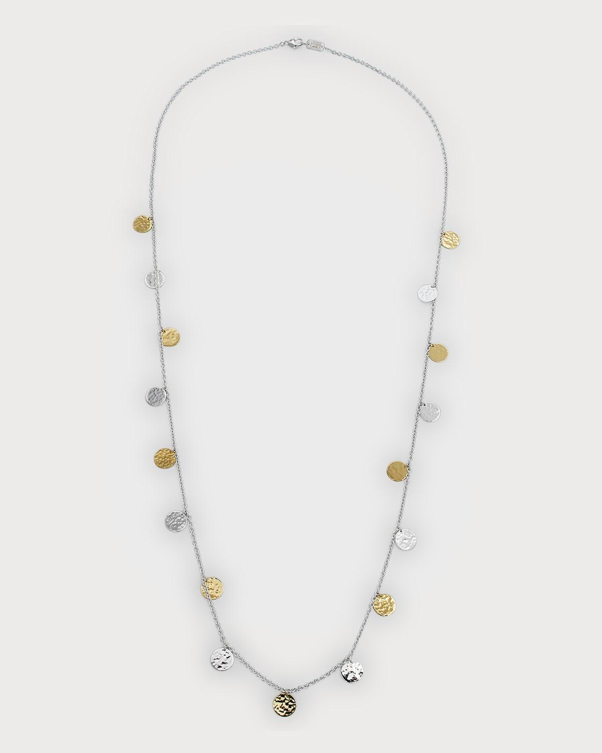 Womens Classico Chimera Two-Tone Hammered Paillette Long Necklace Product Image