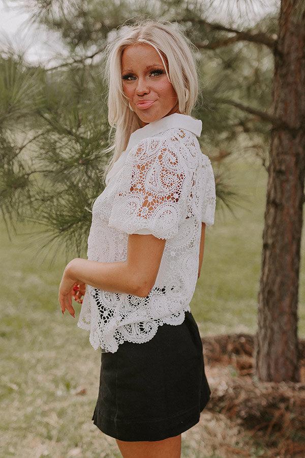 The Palmer Crochet Top Product Image