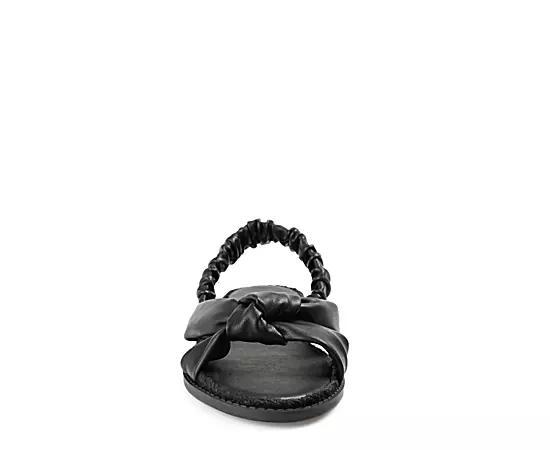Journee Kiandra Women's Slide Sandals, Size: 6.5, Black Product Image