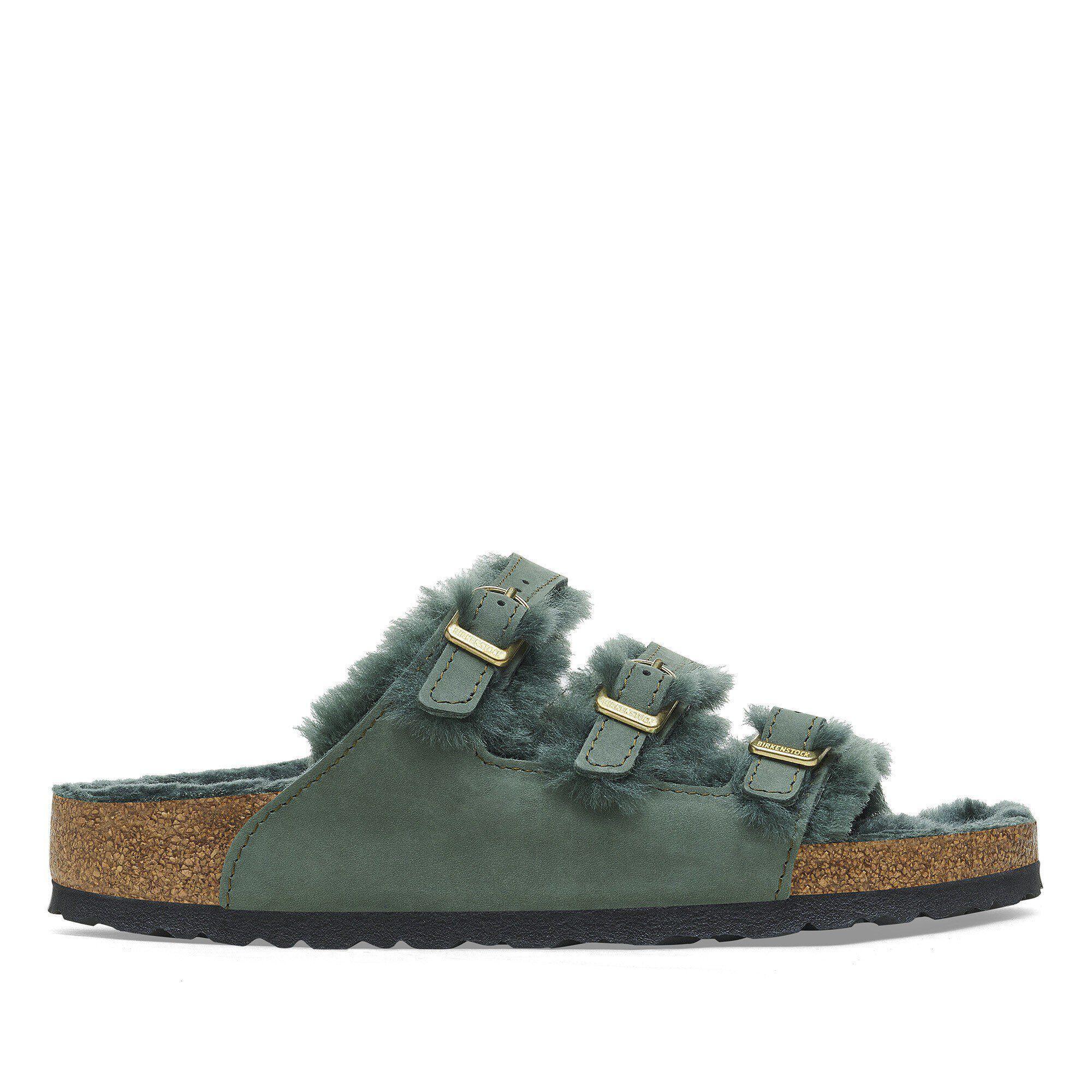 Florida Shearling Nubuck Leather Thyme Product Image