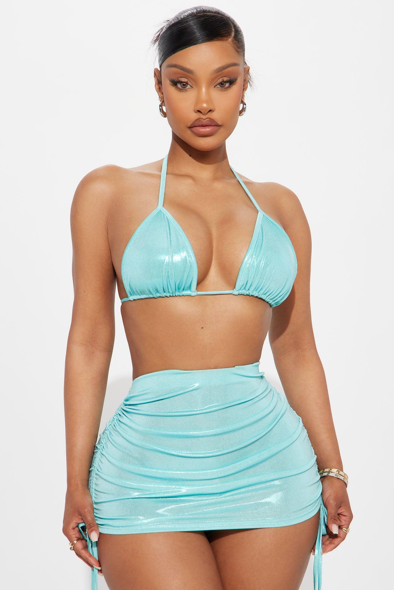 Kora 3 Piece Skirt Set - Aqua Product Image