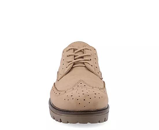 Journee Claudiya Tru Comfort Foam Womens Oxford Shoes Brown Product Image