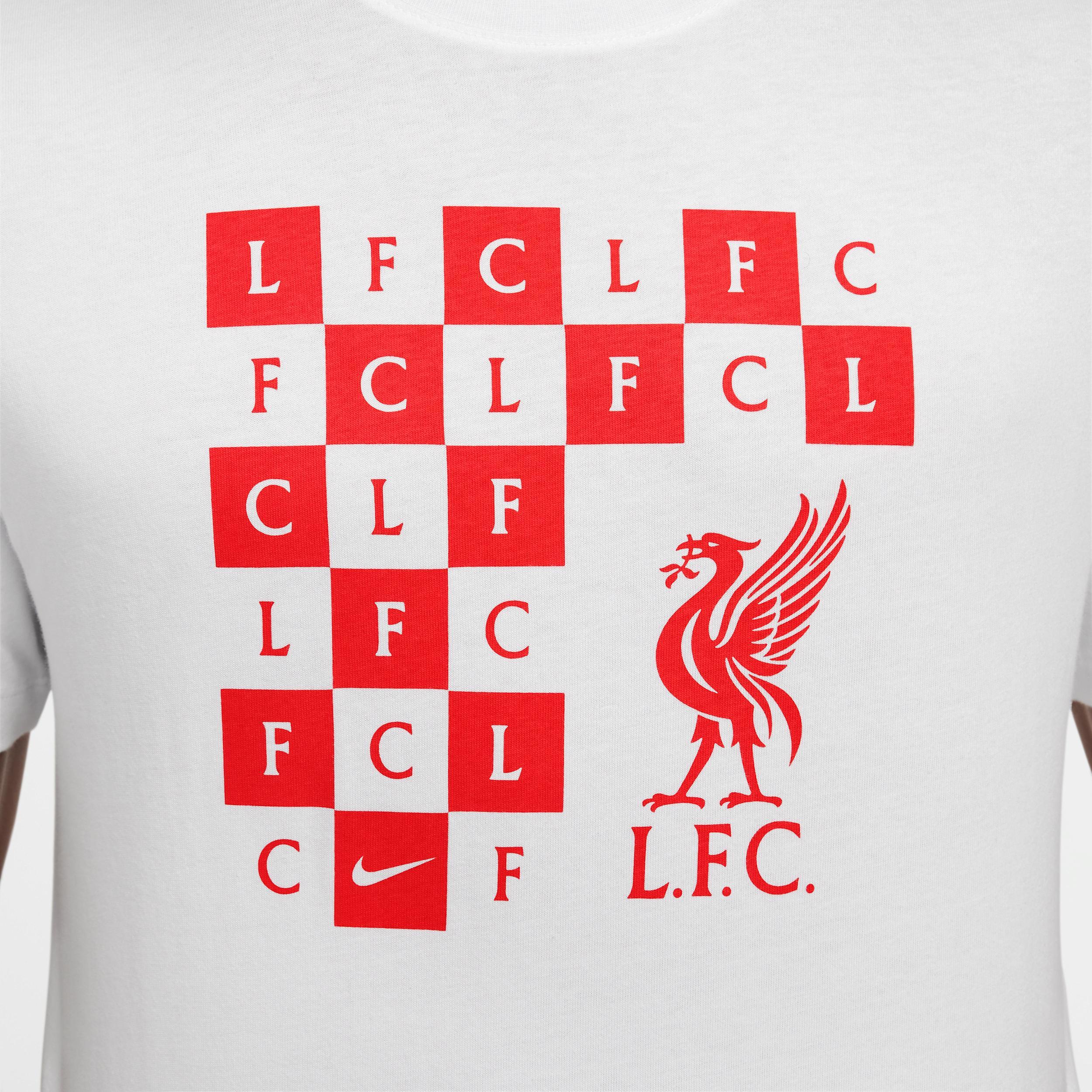 Liverpool FC Nike Men's Soccer Checkered T-Shirt Product Image