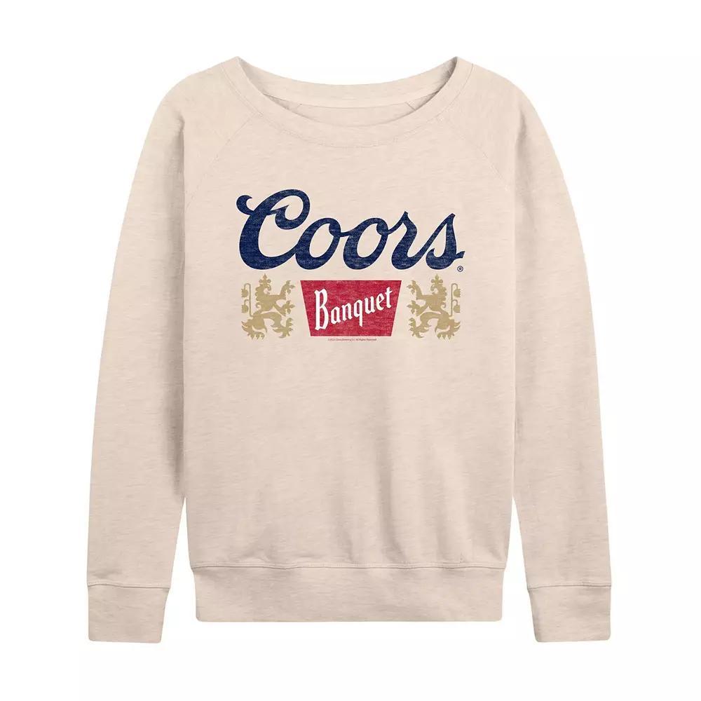 Womens Coors Banquet Three Color Logo Lightweight French Terry Sweatshirt Product Image