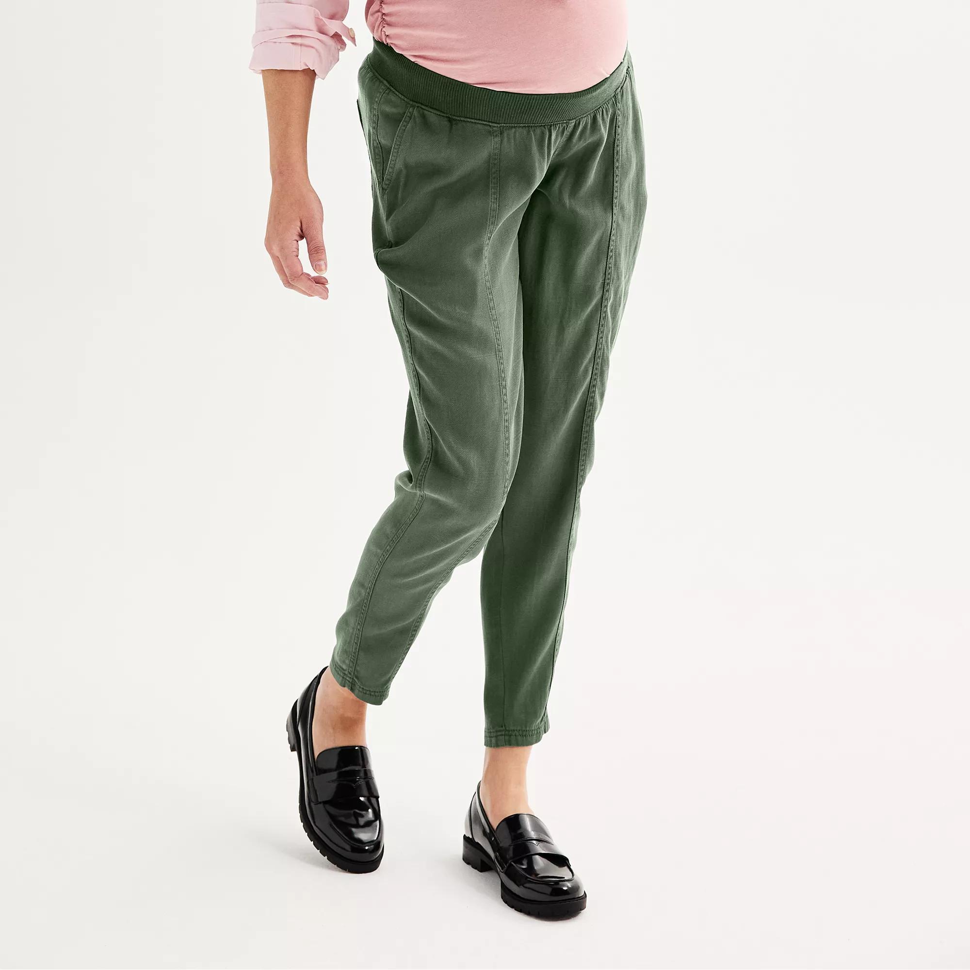 Maternity Sonoma Goods For Life® Under The Belly Pants, Women's, Size: Medium-Mat, Manolo Green Product Image