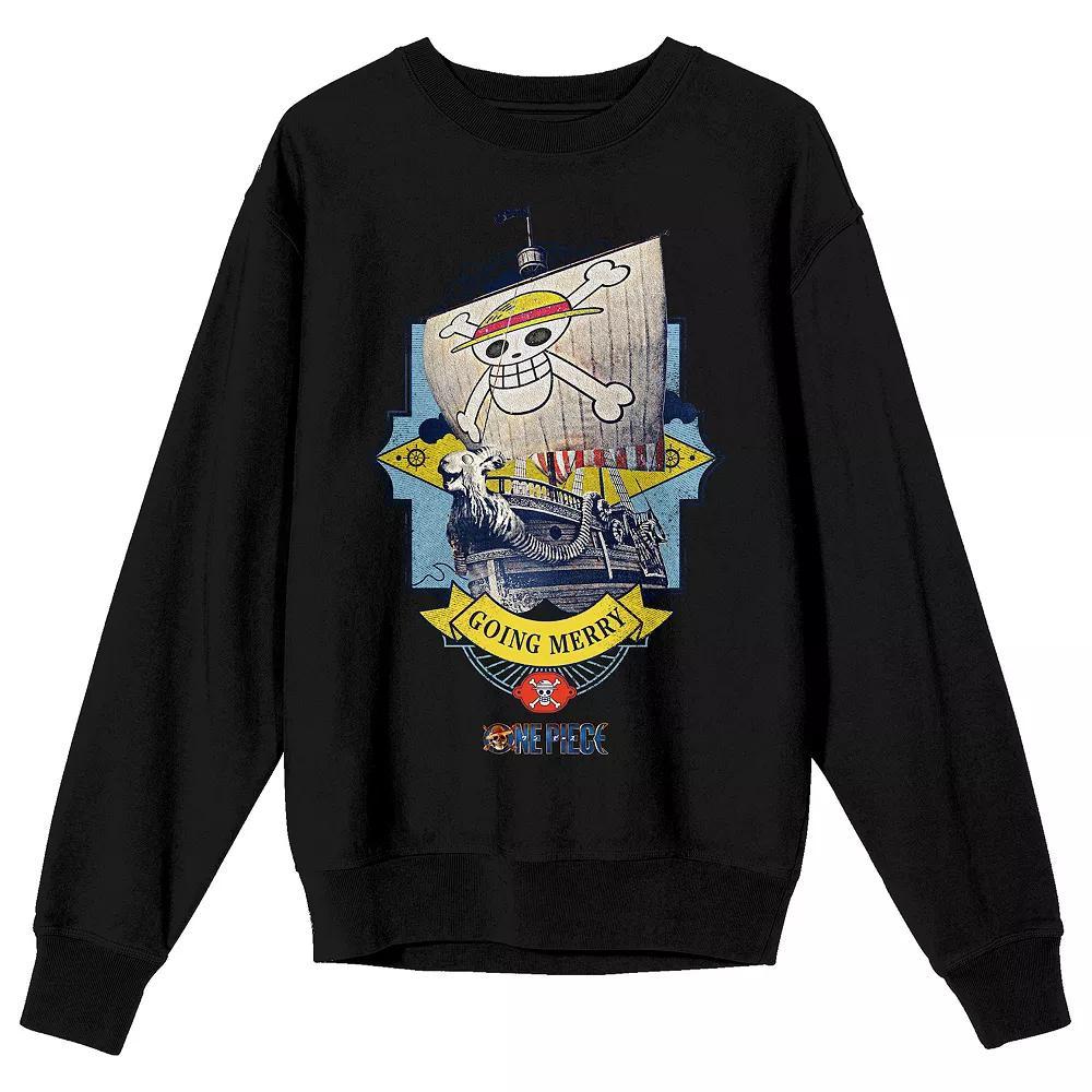 Men's One Piece Going Merry Long Sleeve Graphic Tee, Size: Small, Black Product Image