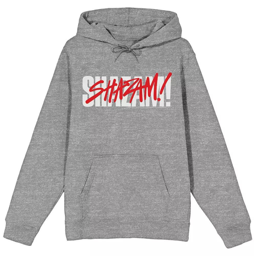 Men's DC Comics Shazam 2 Fury Of The Gods Graffiti Graphic Hoodie, Size: XL, Gray Product Image