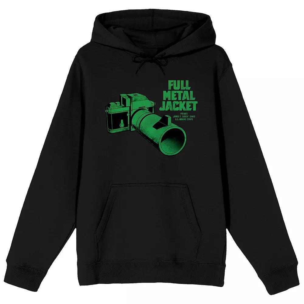Men's Full Metal Jacket Camera Graphic Hoodie, Size: XXL, Black Product Image
